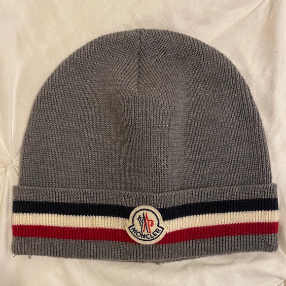 Moncler Berretto Stripe Wool Beanie - Picture 2 of 5